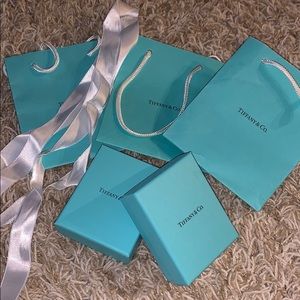 Tiffany and Co gift bags and boxes